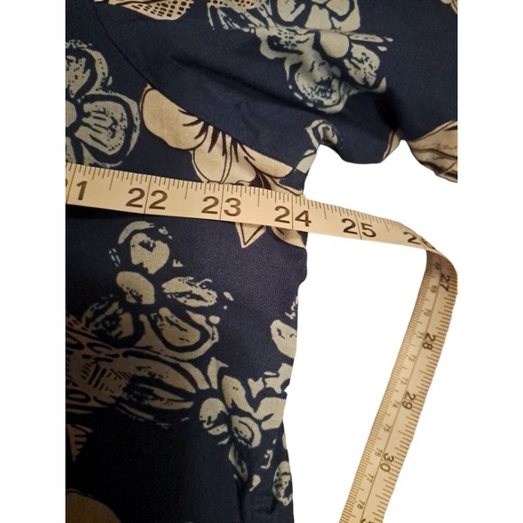 Joe Kealoha Reyn Spooner Men's Hawaiian Shirt Blue Floral - Picture 8 of 11